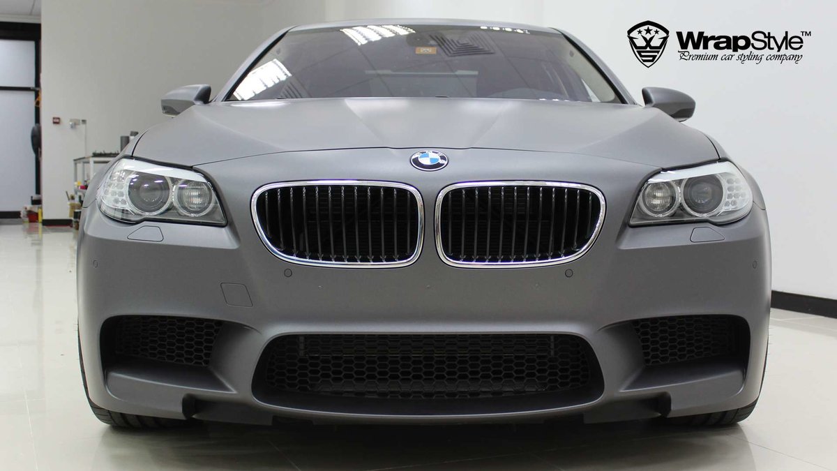 BMW M5 - Grey Matt wrap - img 2