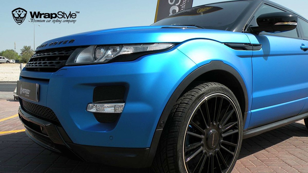 Range Rover Evoque - Blue Aluminium Matt wrap - img 1