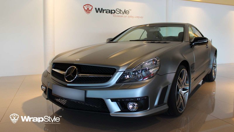 Mercedes SL - Frozen Gray Matt wrap