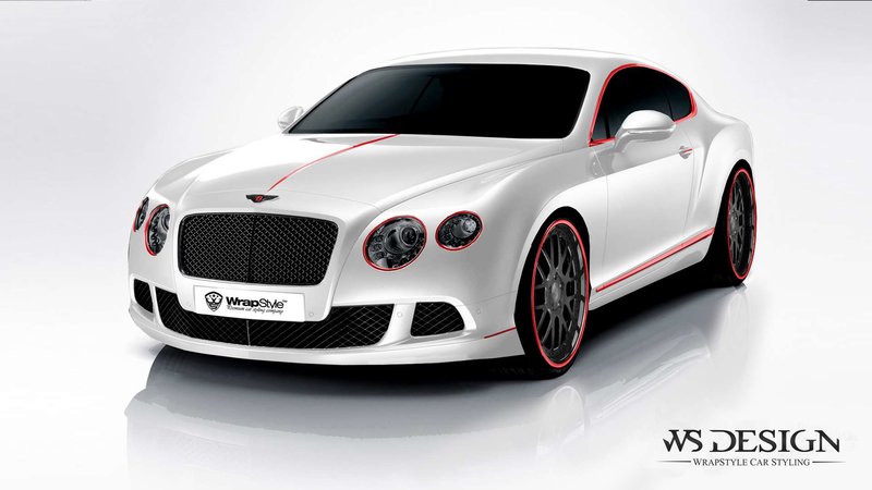 Bentley Continental - Red Detailing wrap