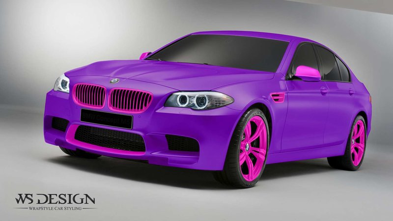 BMW M5 - Purple wrap