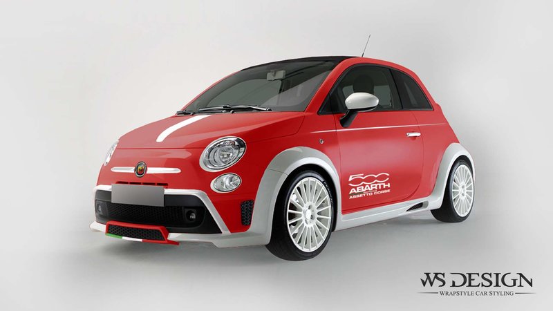 Fiat 500 Abarth - White Detailing Design