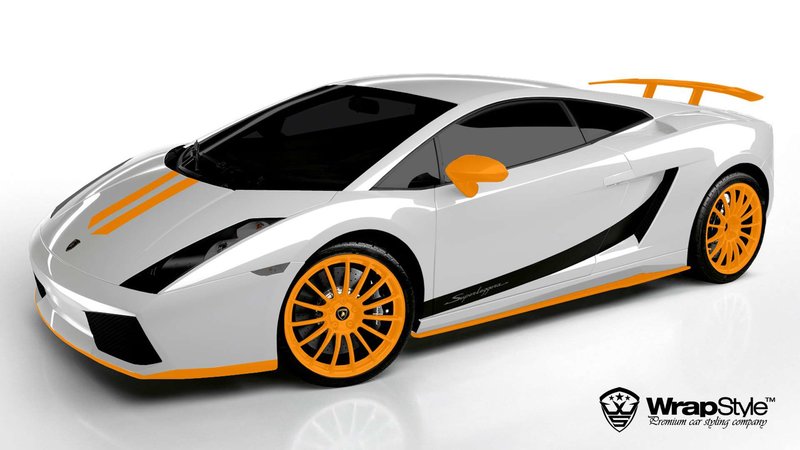 Lamborghini Gallardo - Orange Stripes design