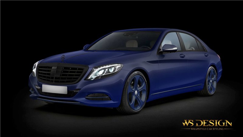 Mercedes S - Blue design