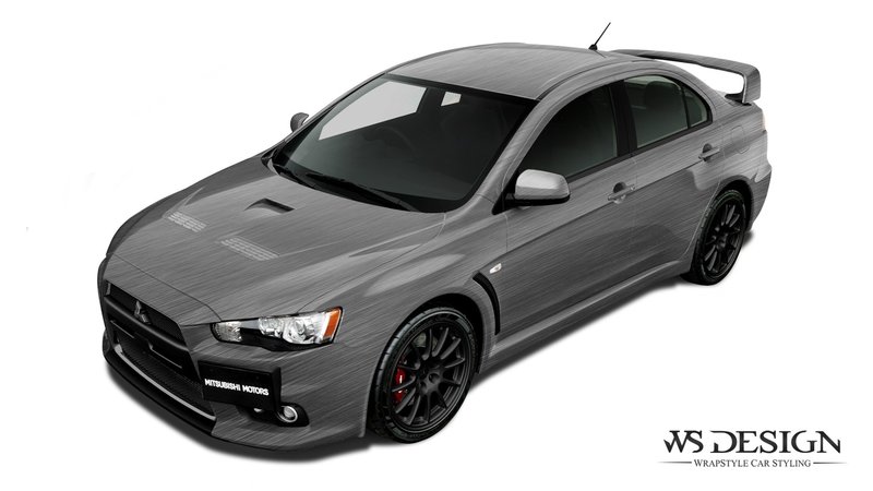 Mitsubishi Lancer - Brushed Steel design