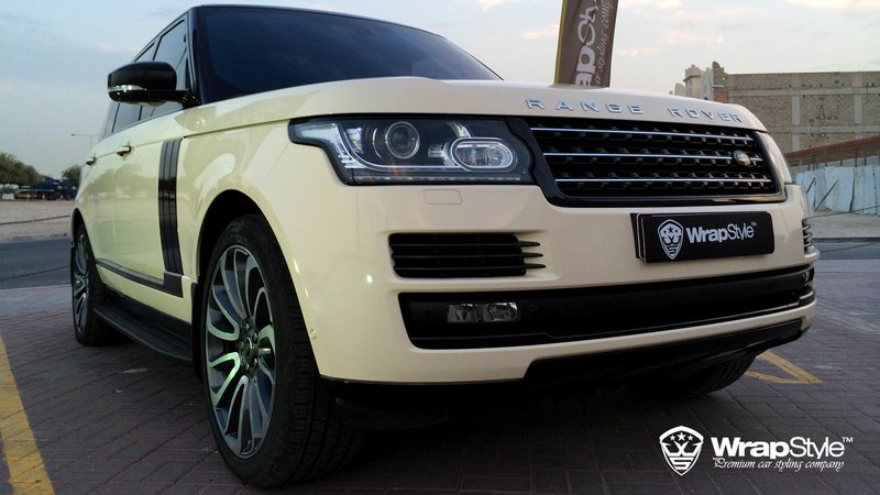 Range Rover - Ivory Gloss wrap - cover small