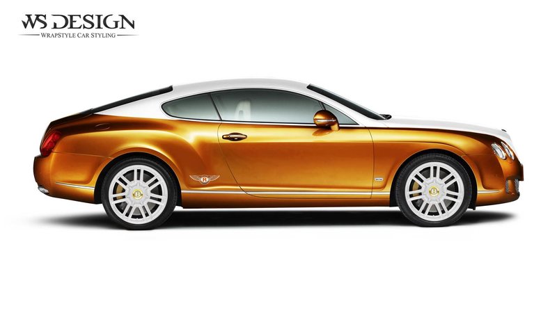 Bentley Continental - Gold White design