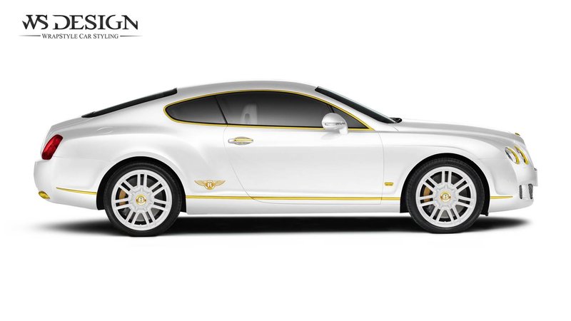 Bentley Continental - Yellow Detailing wrap