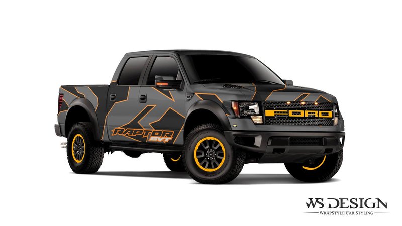 Ford Raptor - Color Shapes design