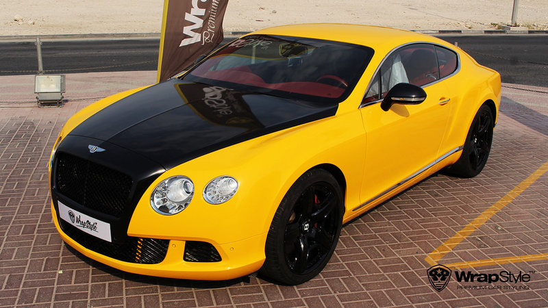 Bentley Continental - Yellow Gloss wrap - cover small
