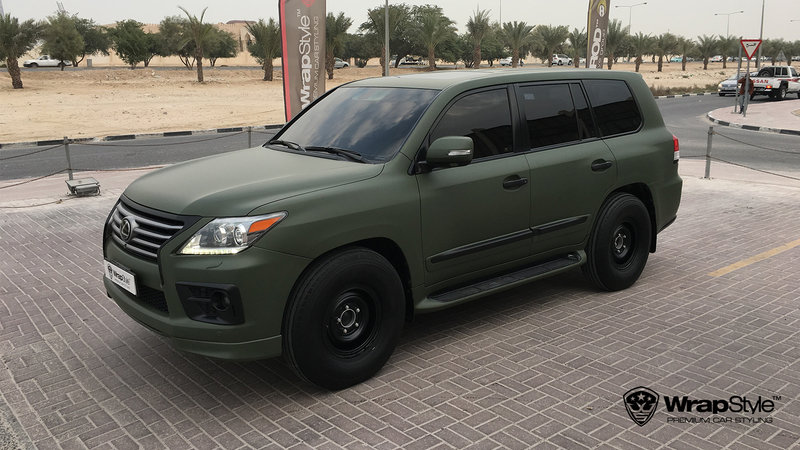 Lexus LX570 - Military Green Matt wrap