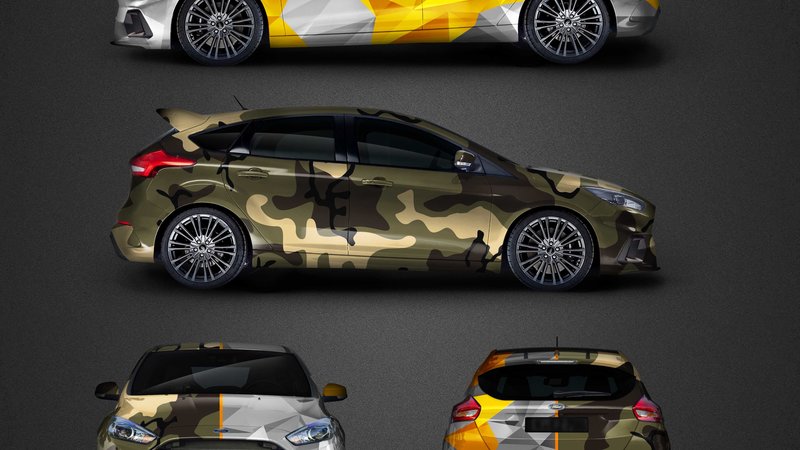 Ford Focus RS - Split Camo