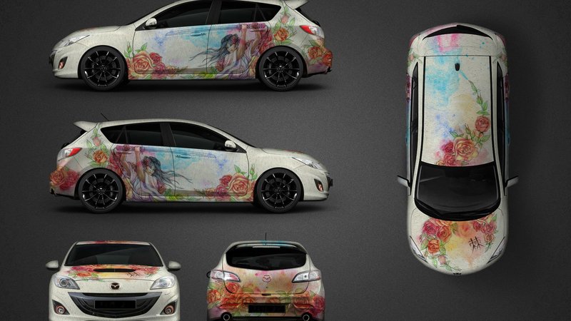 Mazda 3 - Rose Warrior design