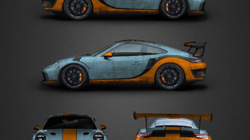 Porsche 911 GT3 RSR - Gulf design