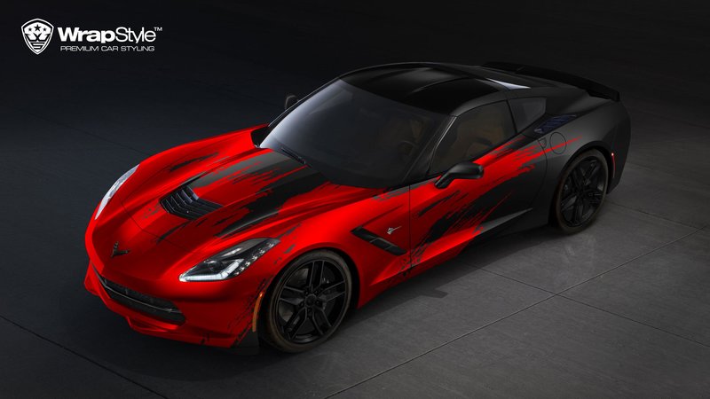 Chevrolet Corvette C7 Stingray - Brush Stripes design