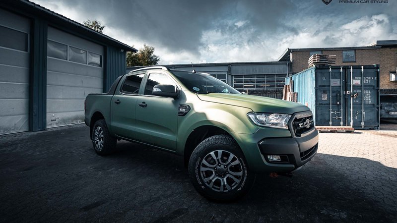 Ford Ranger - Green Matt wrap