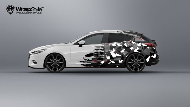 Mazda 3 - Half Camo design