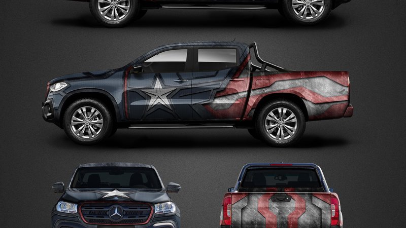 Mercedes X Class - Captain America design