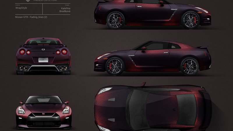 Nissan GTR - Fading Lines design