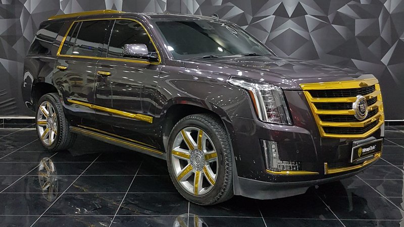 Cadillac Escalade - Gold Detailing wrap