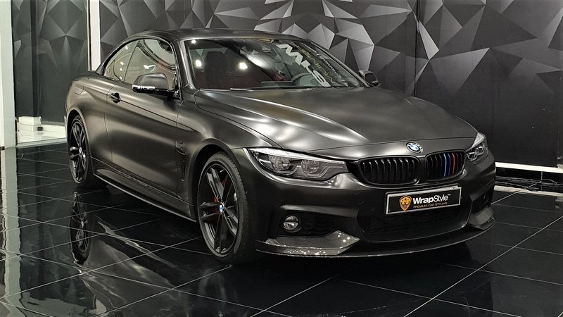 BMW 4 Coupe - Black Satin wrap