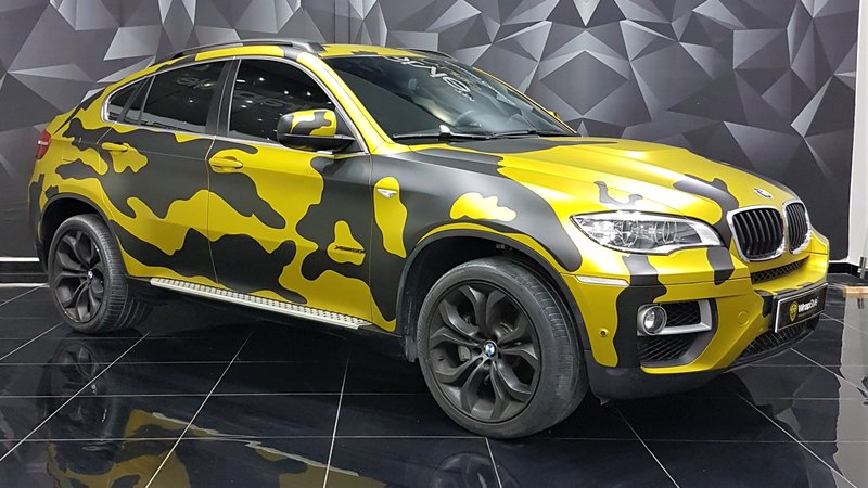 BMW X6 - Yellow Camo wrap