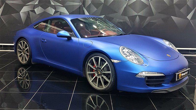 Porsche 911 - Blue Matt wrap