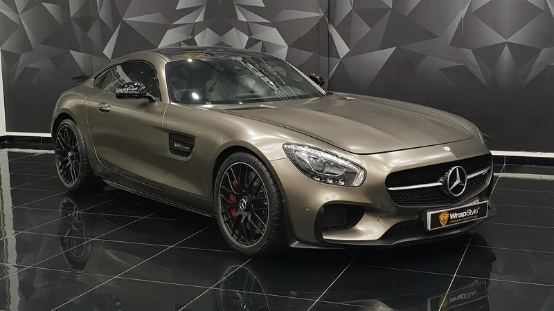 Mercedes AMG GT - Beige Satin wrap - cover small