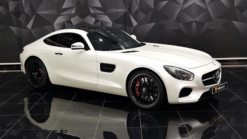 Mercedes AMG GT - White Satin wrap - cover small