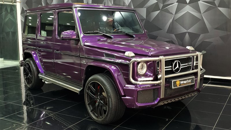 Mercedes G - Purple Gloss wrap - cover small