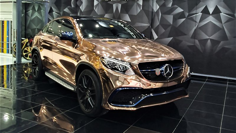 Mercedes GLE - Bronze Chrome wrap