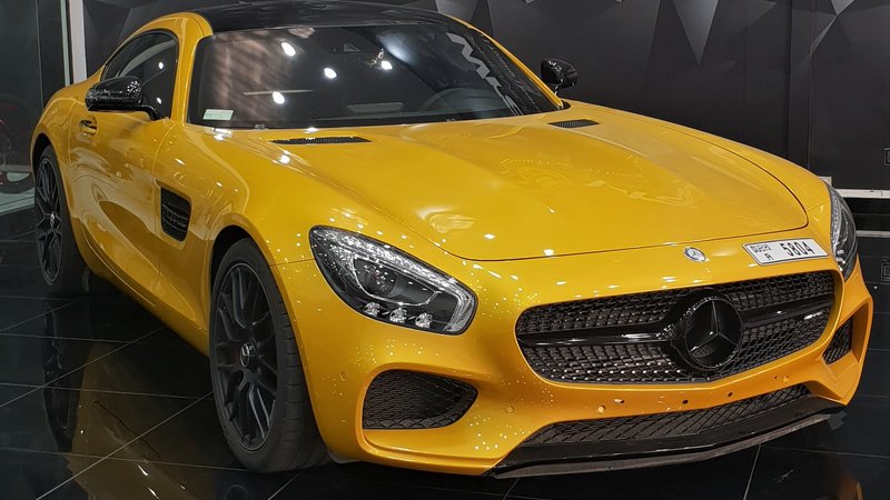 Mercedes AMG GT - Yellow Gloss wrap