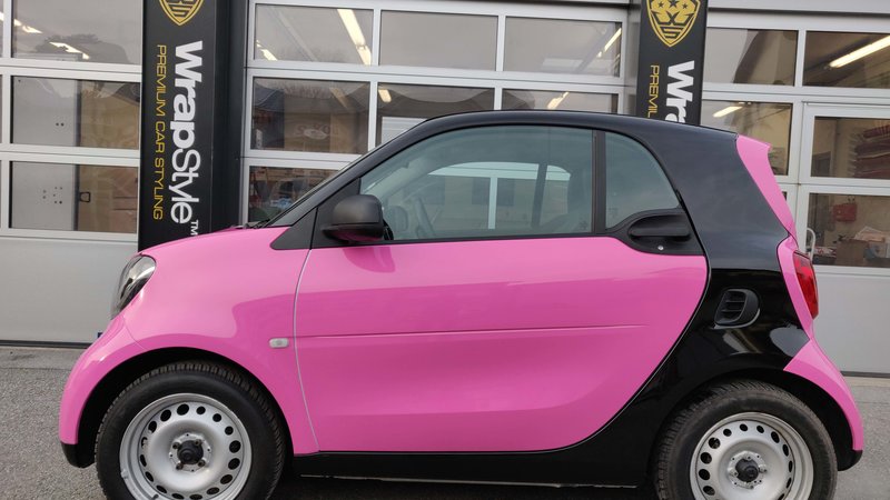 Smart ForTwo - Pink Gloss wrap - cover small