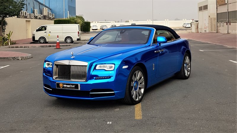 Rolls-Royce Dawn - Blue Chrome wrap - img 1 small