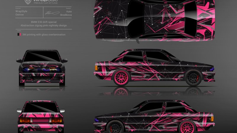 BMW E30 - Abstract Zigzag design - img 1 small
