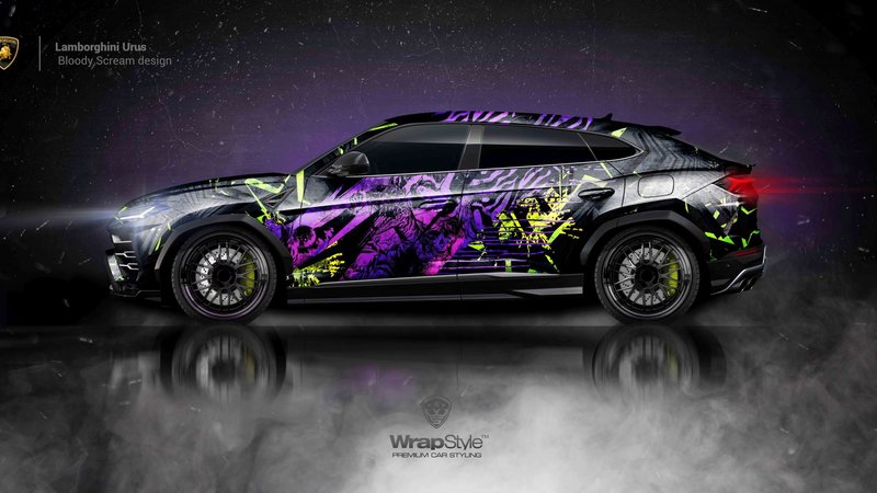 Lamborghini Urus - Neon Night Rider design