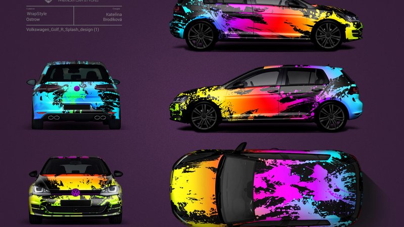 Volkswagen Golf R - Splat design