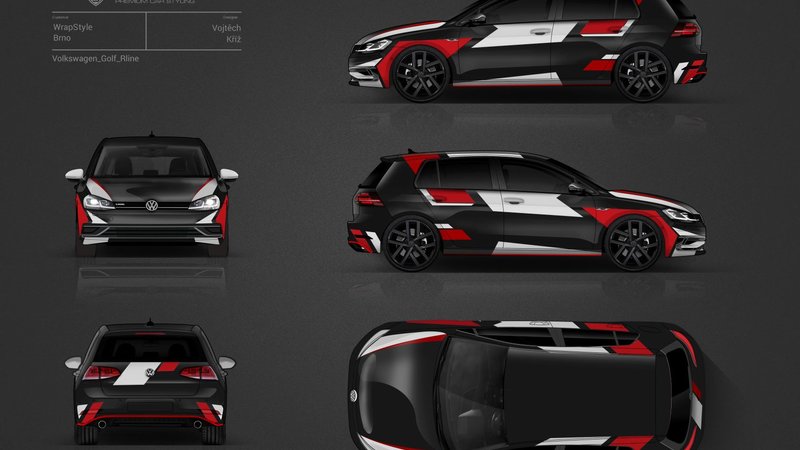 Volkswagen Golf RLine - Geometric design