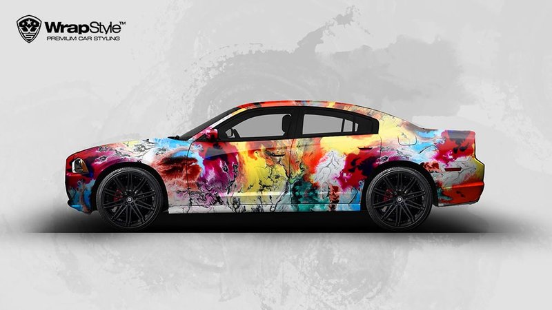 Dodge Charger - Abstract Art design