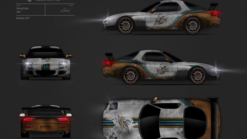 Mazda RX7 - Martini design