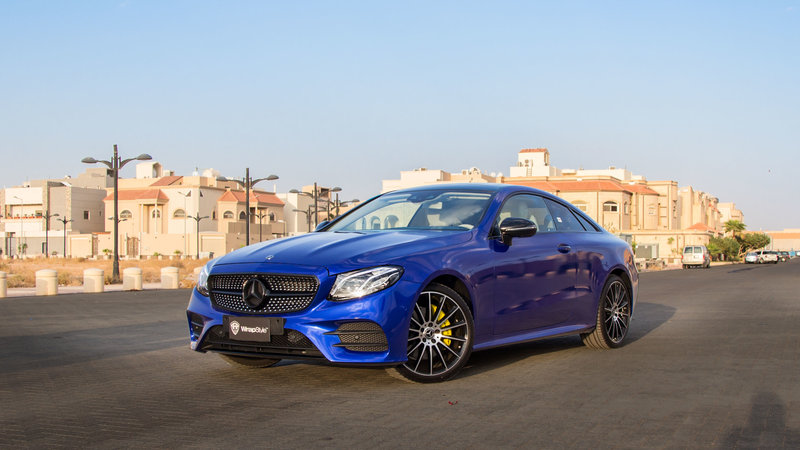 Mercedes S Coupe - Blue Gloss wrap - cover small