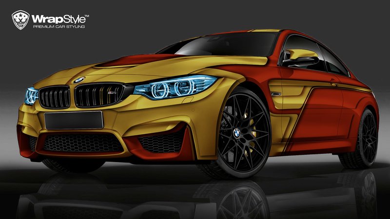 BMW M4 - Iron Man Helmet design