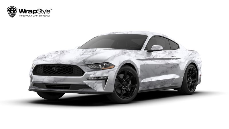 Ford Mustang - White Marble design