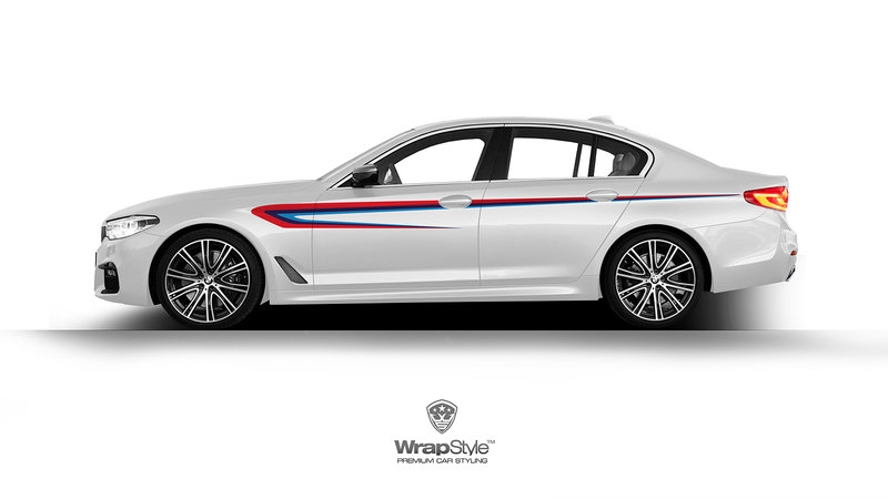 BMW 5 - Stripes Decal Design