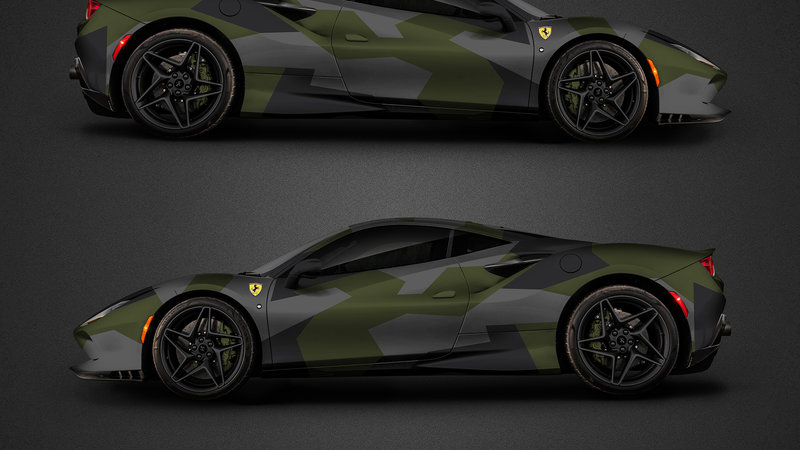 Ferrari F8 - Camouflage design