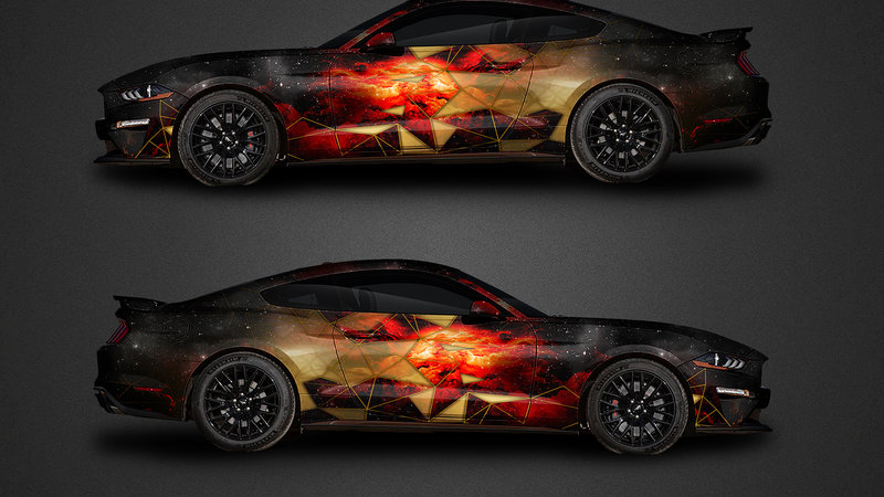 Ford Mustang - Triangle Galaxy design - cover small