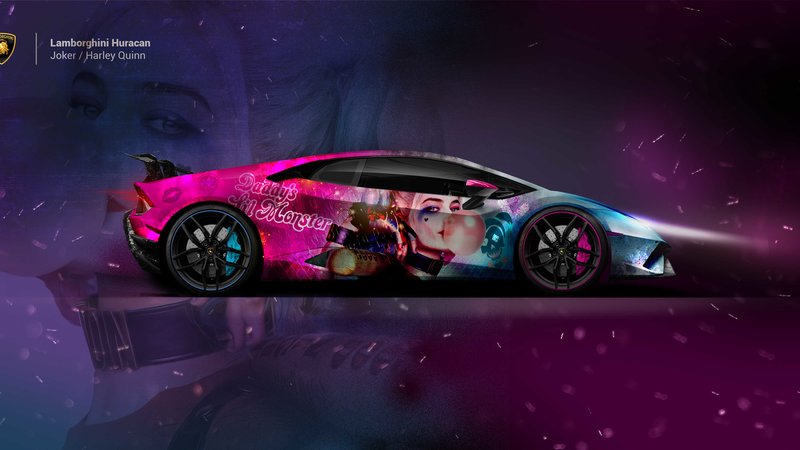 Lamborghini Huracan - Joker-Harley Quinn Design | WrapStyle