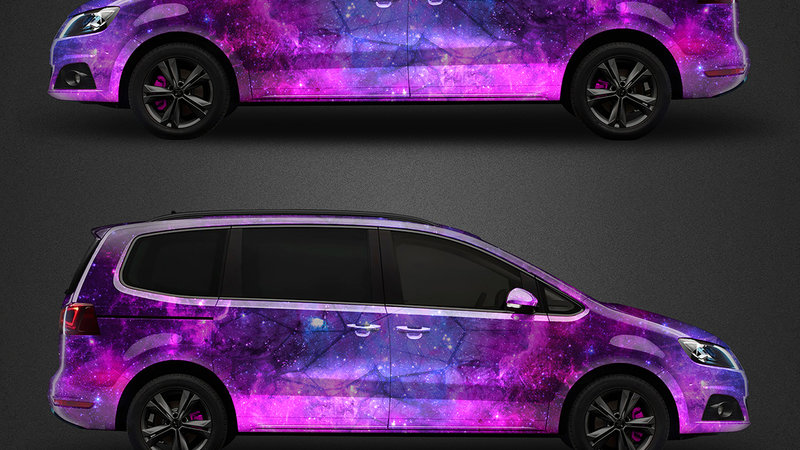 Seat Alhambra - Psychedellic Gallaxy design