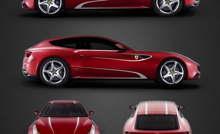 Ferrari FF - White Stripes Design - cover small