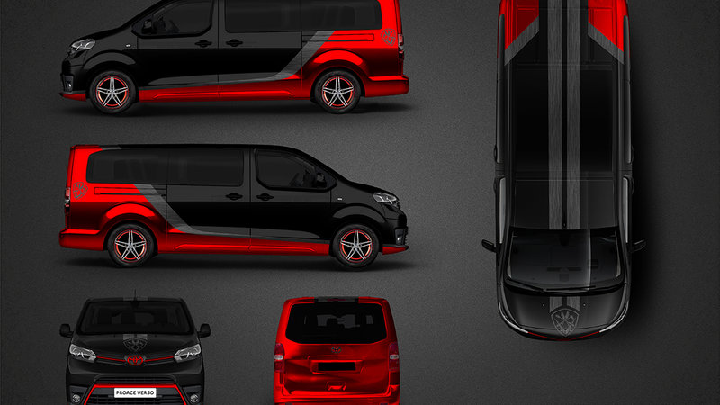 Toyota Pro Ace Verso - Red Chrome design